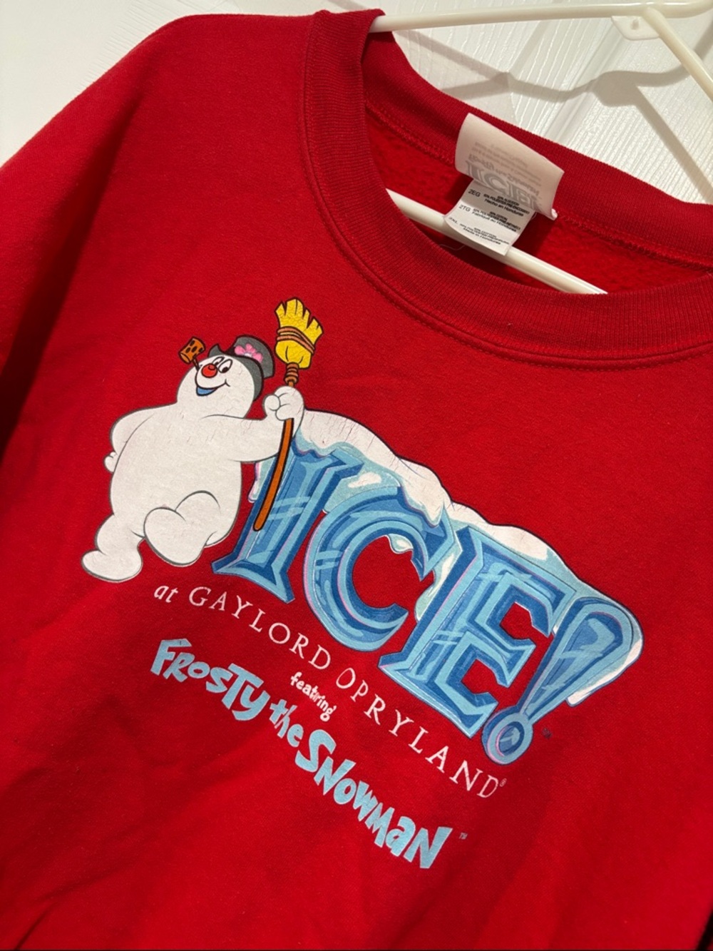 Red Frosty the Snowman Ice at Gaylord Opryland Crew Sweatshirt
